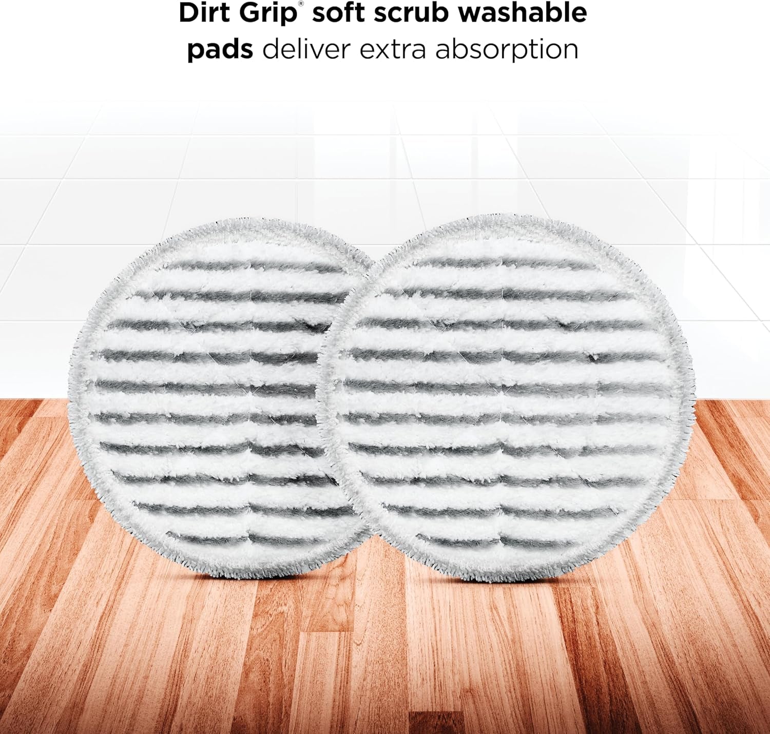 Steam & Scrub Steam Mop, All-In-One Scrubbing and Sanitizing Hard Floor Cleaner, LED Headlights, 4 Dirt Grip Soft Scrub Pads Included, XL Water Tank, Swivel Steering, Hawaiian Grey, S8001