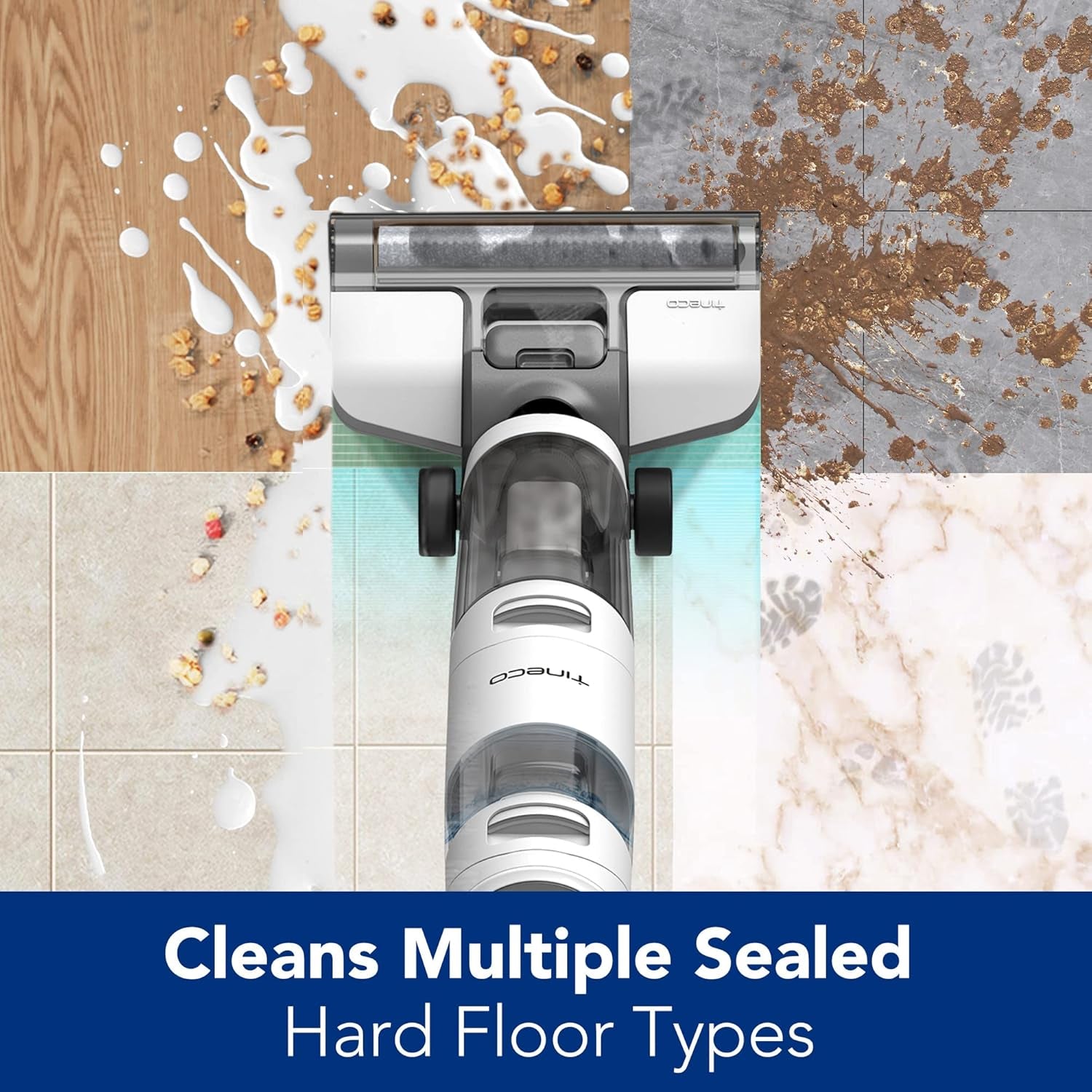 Ifloor 3 Breeze Complete Wet Dry Vacuum Cordless Floor Cleaner and Mop One-Step Cleaning for Hard Floors