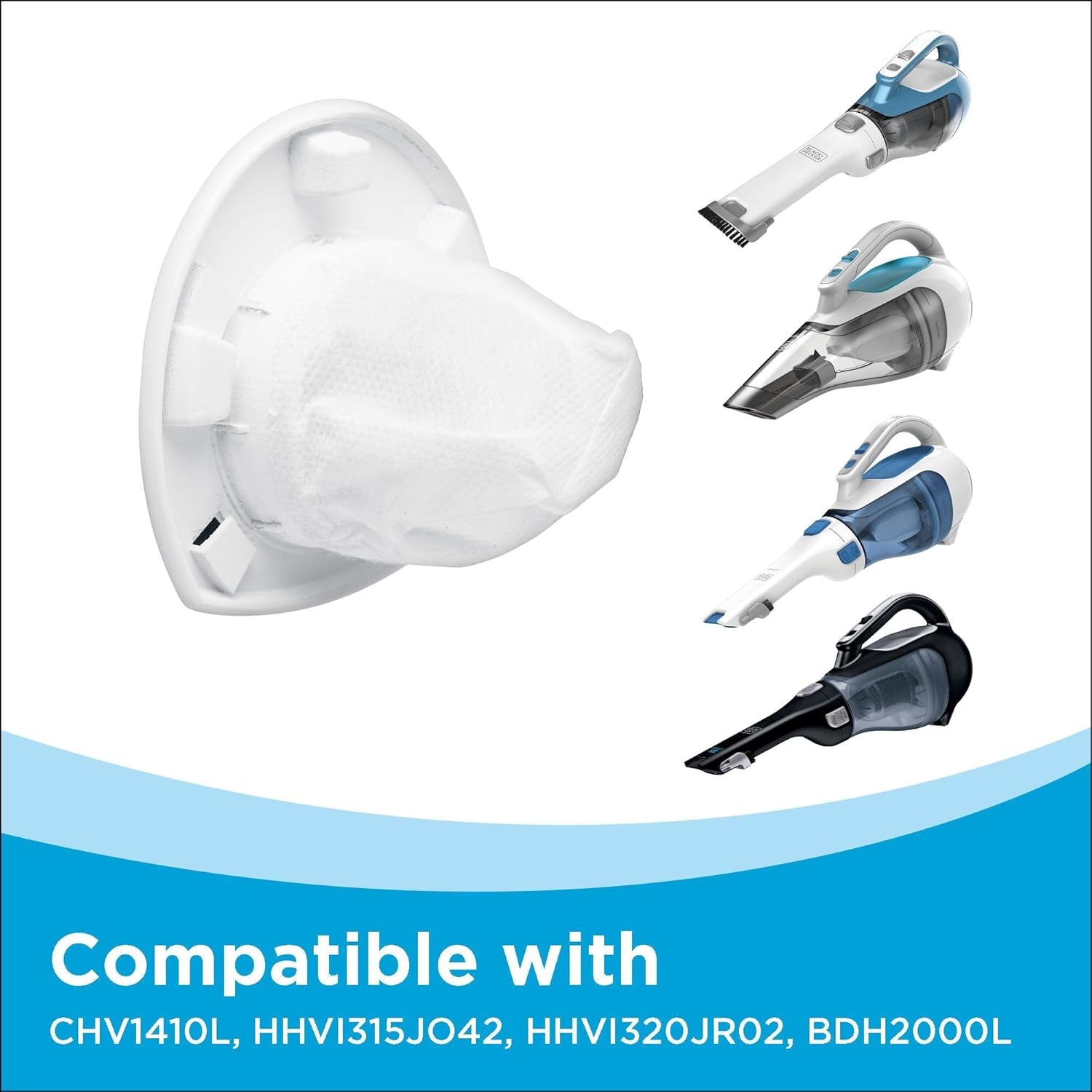 Dustbuster Advancedclean Cordless Handheld Vacuum, Compact Home and Car Vacuum with Crevice Tool (CHV1410L)