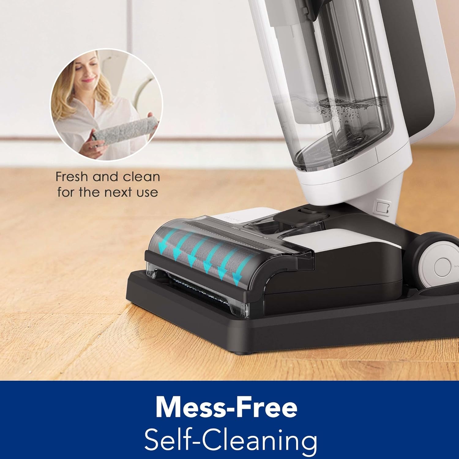 Ifloor 3 Breeze Complete Wet Dry Vacuum Cordless Floor Cleaner and Mop One-Step Cleaning for Hard Floors