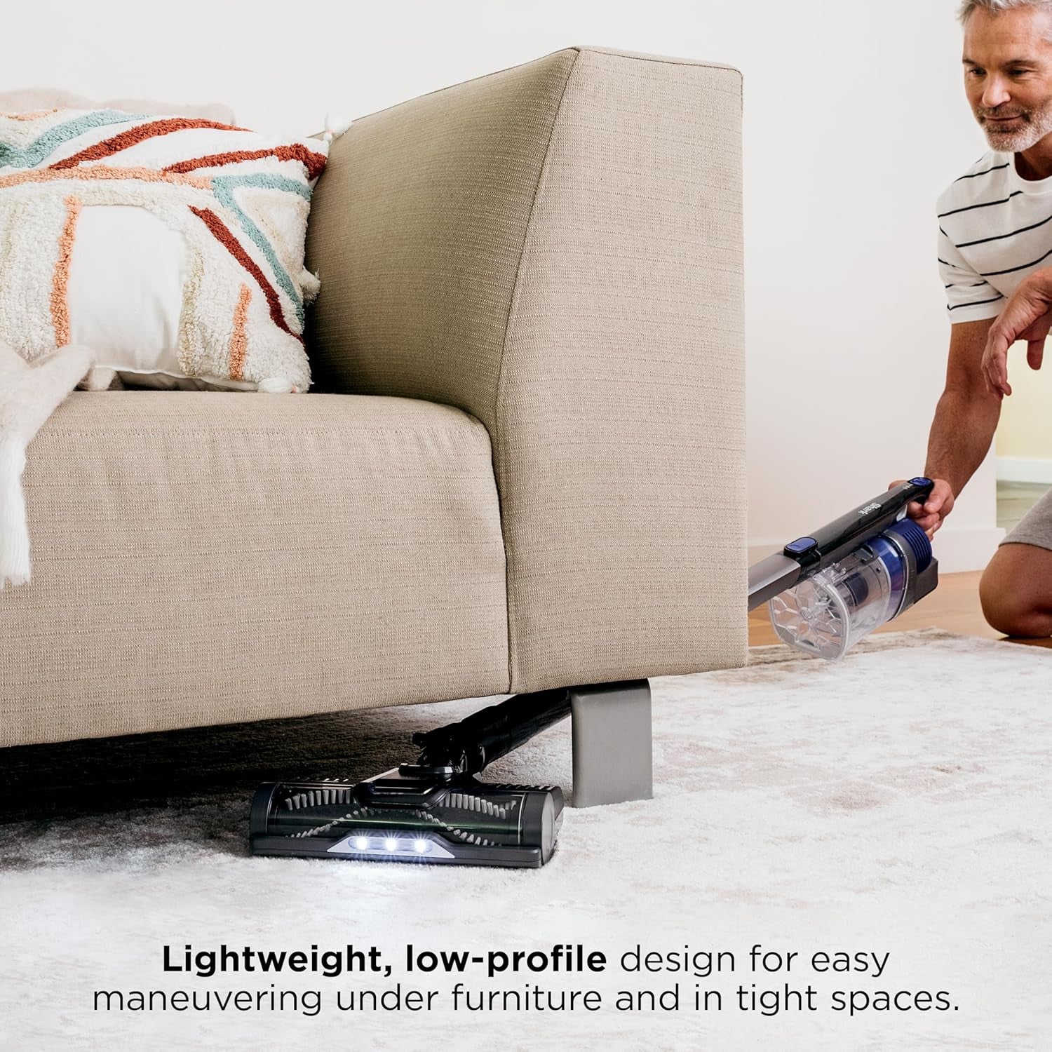 | Pet Cordless Vacuum Cleaner | LED Headlights | Removable Handheld Vacuum for Pet Hair | Crevice Tool & Pet Multi-Tool Included | 40Min Runtime | for Carpet & Hard Floors | Grey | IX141