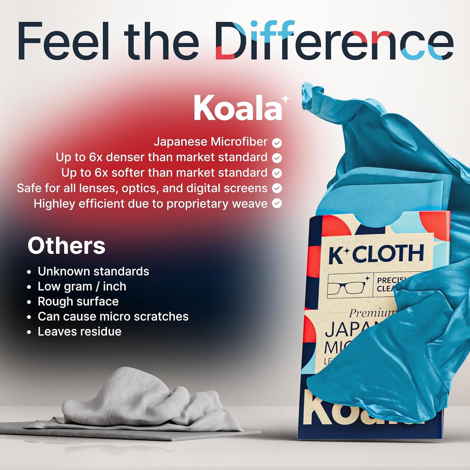Koala Lens Cleaning Cloth | Japanese Microfiber | Glasses Cleaning Cloths | Eyeg