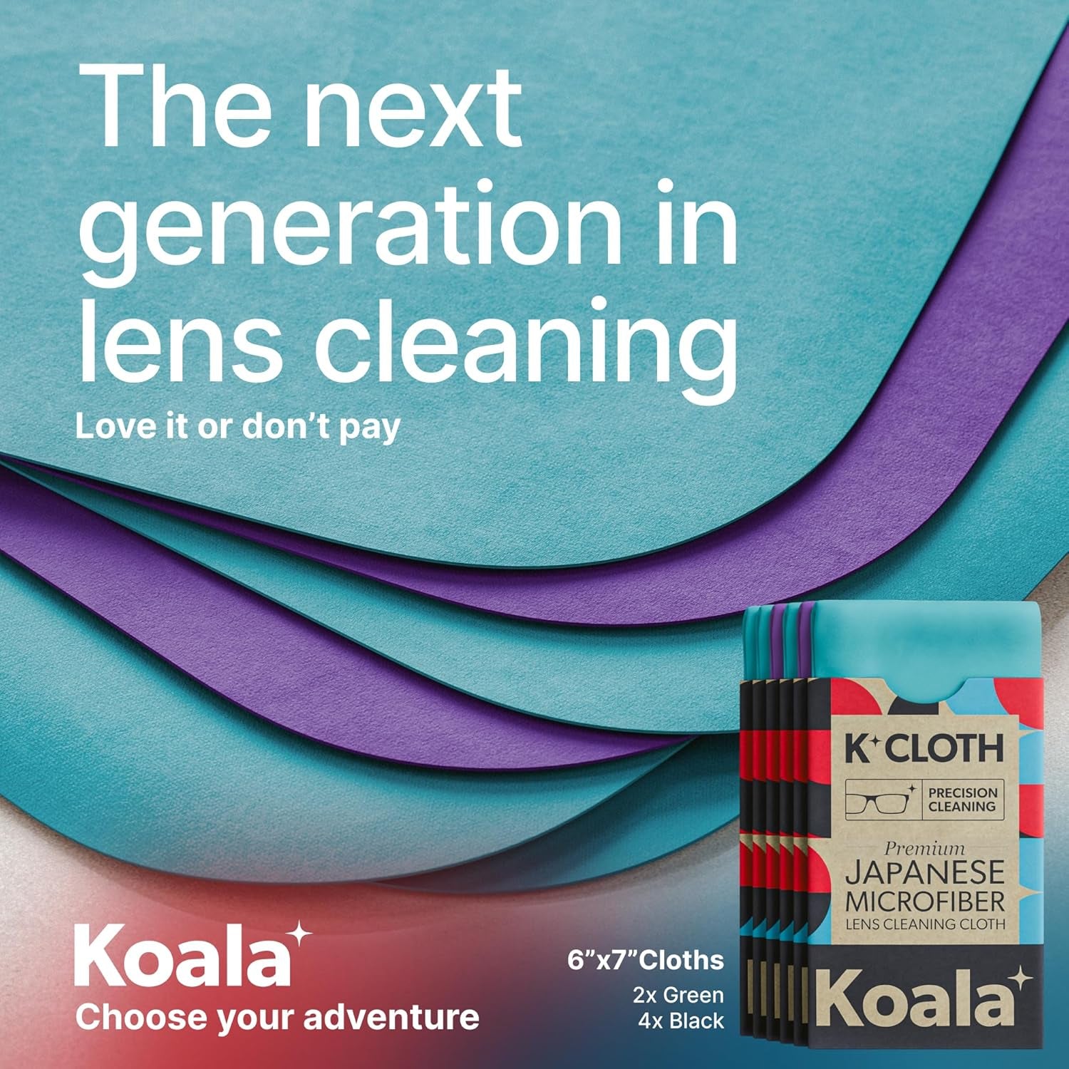 Koala Lens Cleaning Cloth | Japanese Microfiber | Glasses Cleaning Cloths | Eyeg