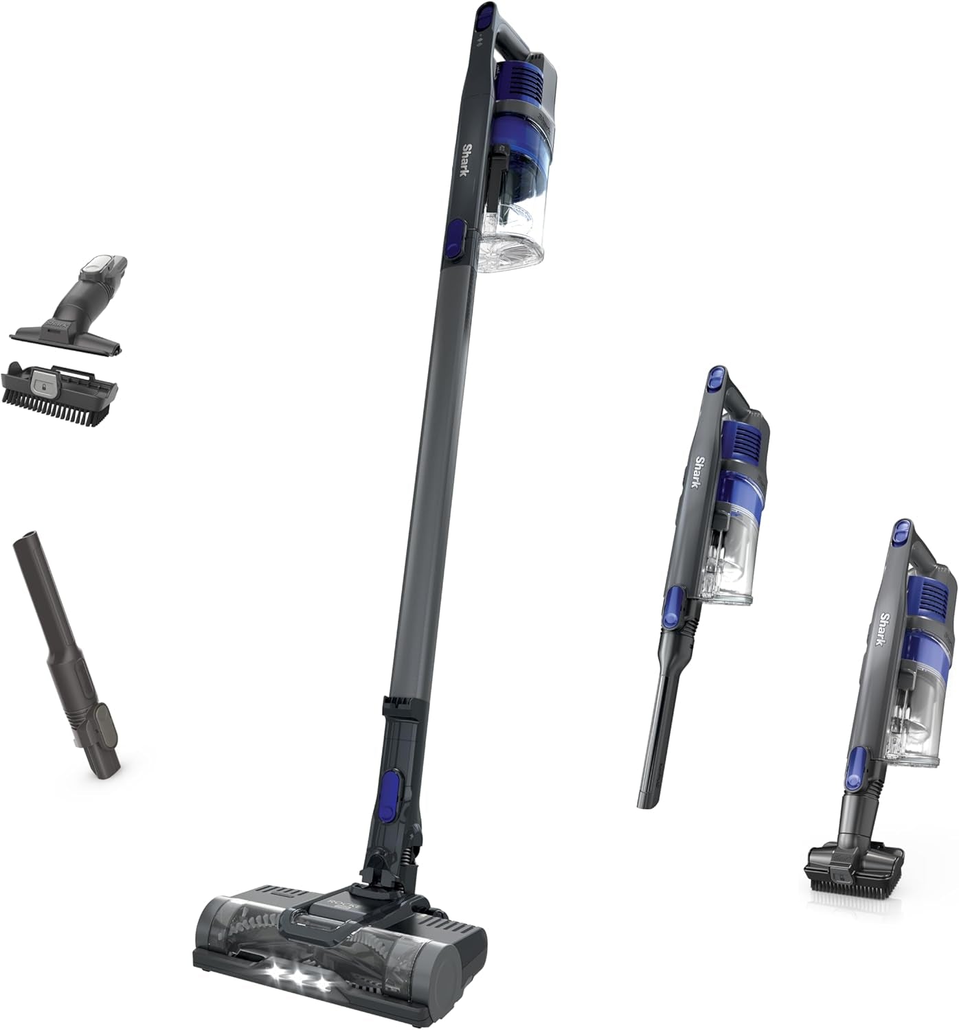 | Pet Cordless Vacuum Cleaner | LED Headlights | Removable Handheld Vacuum for Pet Hair | Crevice Tool & Pet Multi-Tool Included | 40Min Runtime | for Carpet & Hard Floors | Grey | IX141