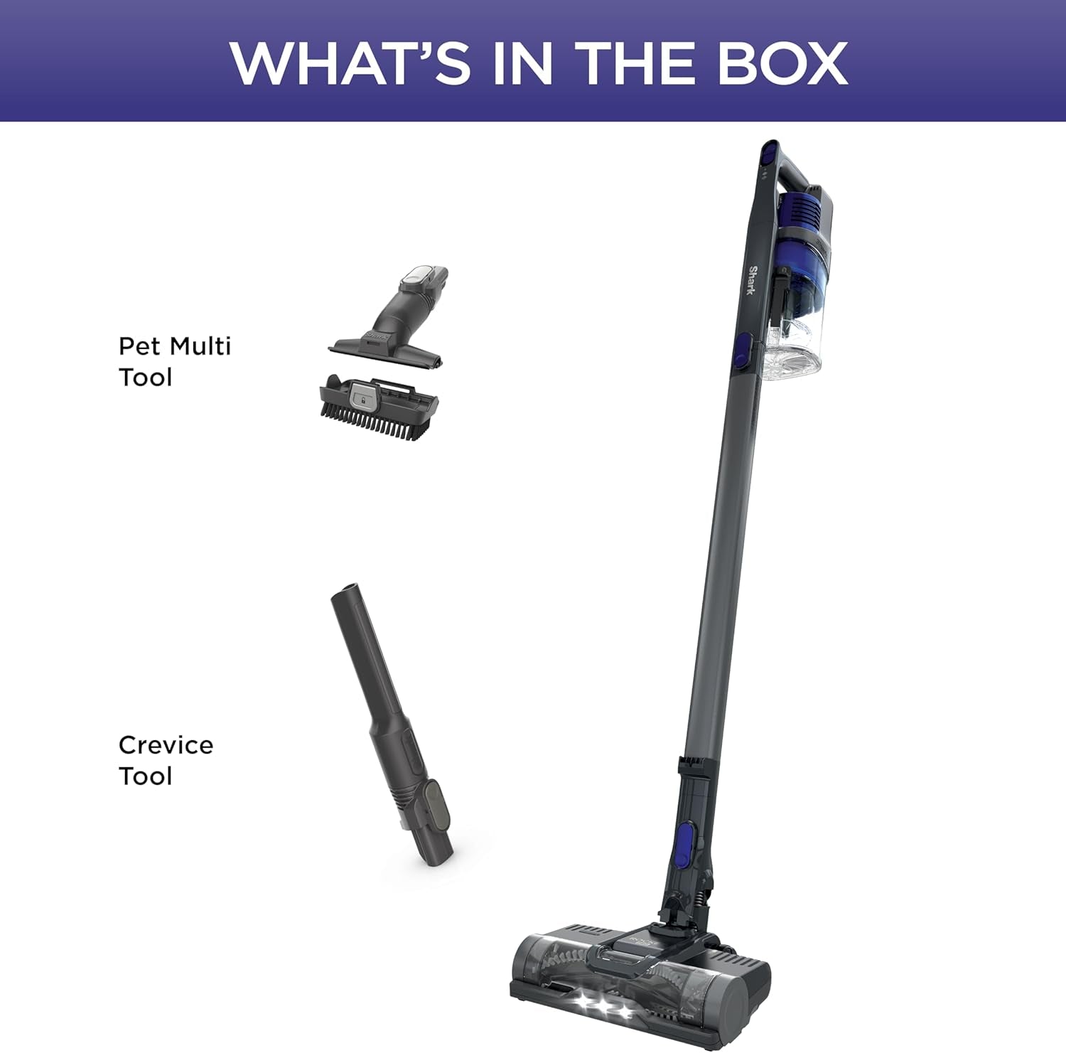 | Pet Cordless Vacuum Cleaner | LED Headlights | Removable Handheld Vacuum for Pet Hair | Crevice Tool & Pet Multi-Tool Included | 40Min Runtime | for Carpet & Hard Floors | Grey | IX141